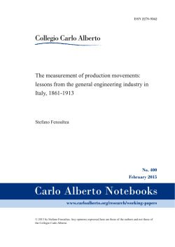 The measurement of production movements: lessons from the