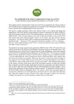 The suicidal folly of the Africa`s Continental Free Trade Area