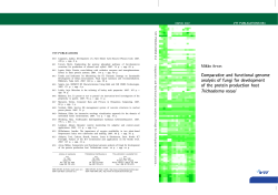 Comparative and functional genome analysis of fungi for