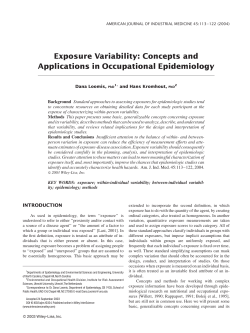 Exposure variability