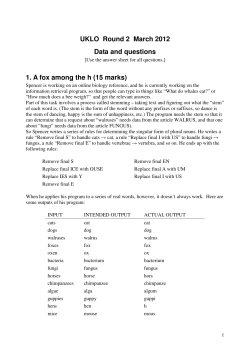 test paper - UK Linguistics Olympiad