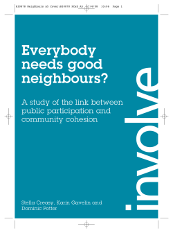 Everybody needs good neighbours? : a study of the link