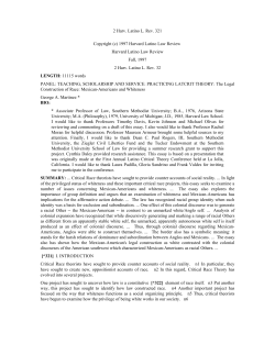 George A. Martinez, The Legal Construction of Race