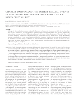 charles darwin and the oldest glacial events in