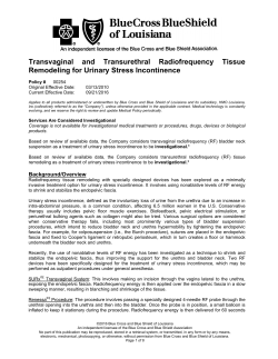 Medical Policy - Blue Cross and Blue Shield of Louisiana