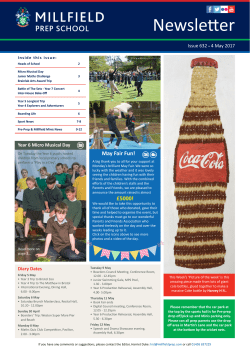 Newsletter - Millfield School