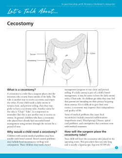 Cecostomy - Intermountain Healthcare