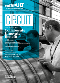 Collaborate Innovate Benefit - Offshore Renewable Energy Catapult