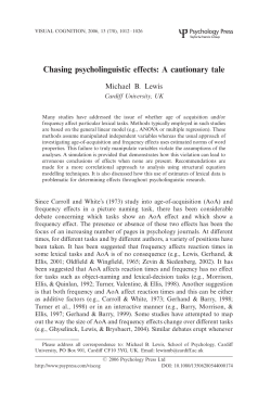 Chasing psycholinguistic effects: A cautionary tale