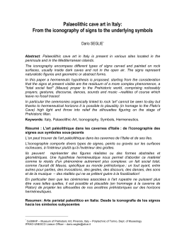 Palaeolithic cave art in Italy - Paleolithic Continuity Paradigm