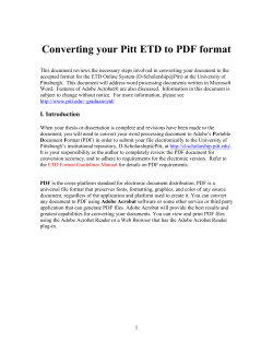 Converting your Pitt ETD to PDF format