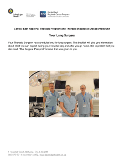 Your Lung Surgery - Lakeridge Health