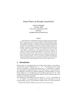 Some Notes on Pseudo-closed Sets