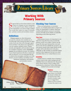 Primary Sources Library