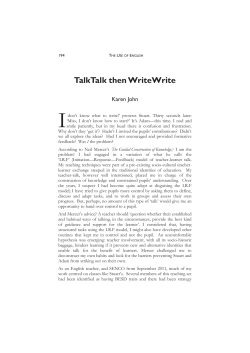 TalkTalk then WriteWrite
