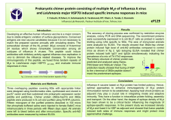 Prokaryotic chimer protein consisting of multiple M e of