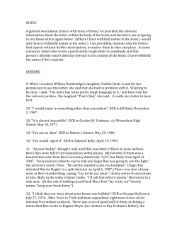 Notes - Jeff Himmelman