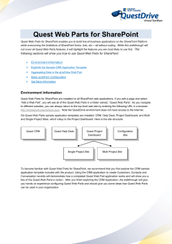 Quest Web Parts for SharePoint