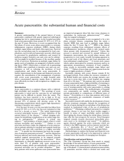 Review Acute pancreatitis: the substantial human and financial
