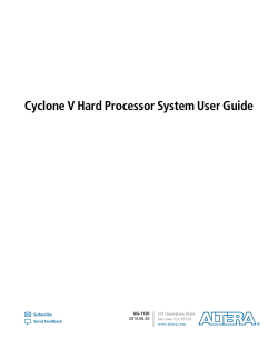 Cyclone V Hard Processor System User Guide