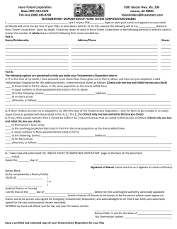 Huna Totem Corporation 9301 Glacier Hwy. Ste. 200 Main (907