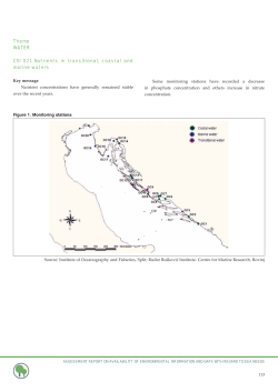 CSI 021 Nutrients in transitional, coastal and marine waters