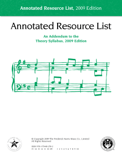 Annotated Resource List - RCM Examinations