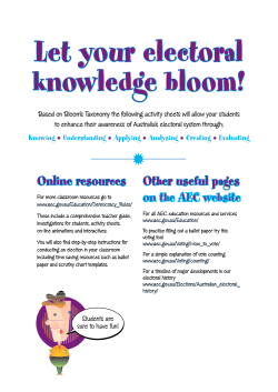 Let your electoral knowledge bloom