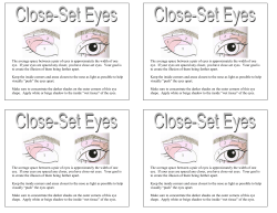 The average space between a pair of eyes is approximately the