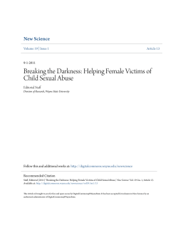 Breaking the Darkness: Helping Female Victims of Child Sexual Abuse