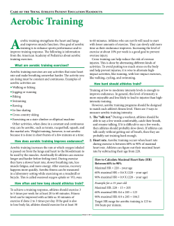 Aerobic Training - Pomona Pediatrics