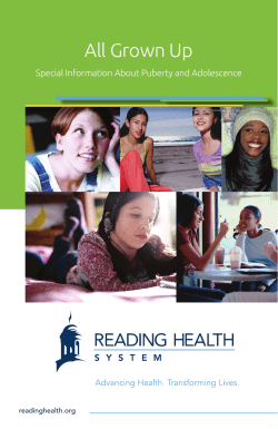 All Grown Up - Special Information about Puberty and Adolescence