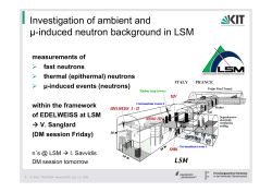 Investigation of neutron background in LSM