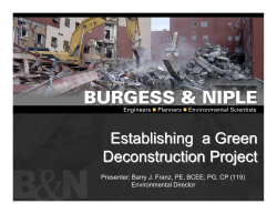 Establishing a Green Deconstruction Project
