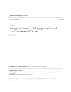 Immigration Posses: US Immigration Law and