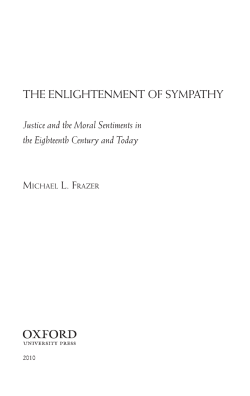 The Enlightenment of Sympathy