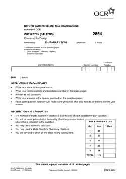 chemistry (salters)
