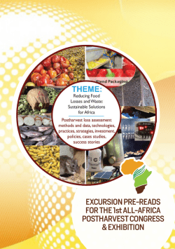 Final Excursion Routes - Africa Post Harvest Conference