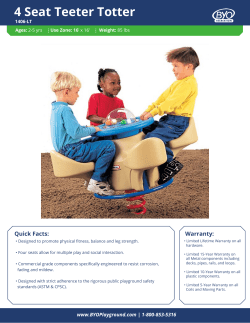 4 Seat Teeter Totter