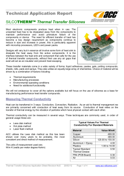 ACC SILCOTHERM Thermal Transfer Silicones