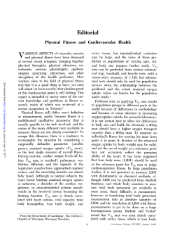 Physical Fitness and Cardiovascular Health
