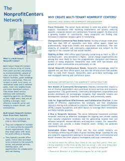 NCN: Why Create Multi-Tenant Nonprofit Centers?