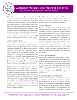 Computer Malware and Phishing Schemes