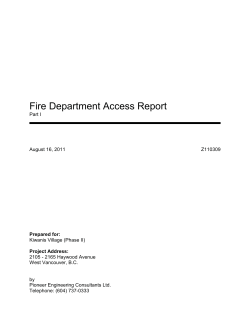 Fire Department Access Report