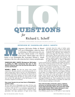 10 Questions for Richard L. Scheff