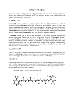 CAROTENOIDS