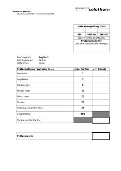 AP FMS-BM 2015 English Test Einzel