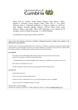 - Insight - University of Cumbria