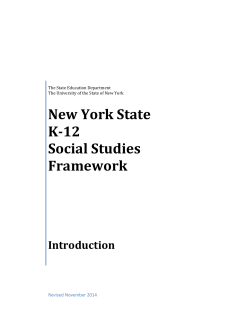 Social Studies Framework Introduction