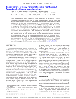 Energy transfer of highly vibrationally excited naphthalene. I